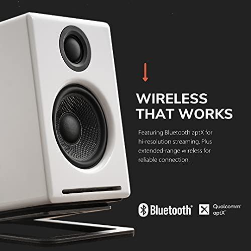 Haut-parleur sans fil Bluetooth Audioengine A2+ Plus | haut-parleurs d'écran de bureau | Accueil - Photo 8/9