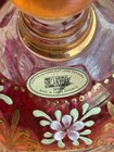 Stella Bohemia Hand Cut Lead Crystal Perfume Bottle with Hand Painted Flowers — photo 2