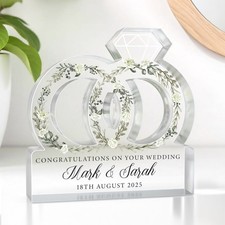 Personalised Wedding Gifts For Bride and Groom Congratulations Keepsake Present