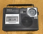 SANYO M2402-3 AM/FM 2Band Radio Cassette Recorder, WORKING!