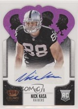 2013 Crown Royale Retail Red Holo Die-Cut Signatures 2/10 Nick Kasa Auto 0f6