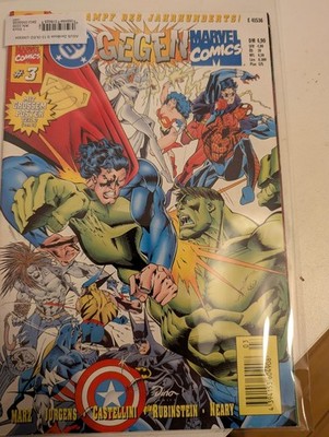 DC GEGEN MARVEL Amalgam #3 + Poster, Dino 1996 COMICHEFT TOP 