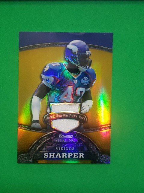 2008 Bowman Sterling Darren Sharper #86 Gold #'d /25