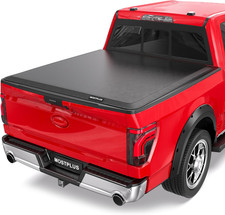 6.5ft Roll-up Soft Vinyl Truck Bed Tonneau Cover Compatible For Ford F150 2009-2