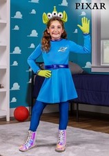 Disney and Pixar Toy Story Alien Costume Dress for Girls SIZE XS with defect 