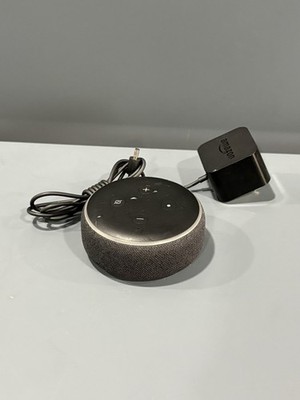 Amazon Echo Dot (3rd Gen) W/Cable- Smart Speaker-Charcoal - TESTED