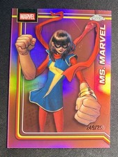 2026 Topps Chrome Marvel Comics #83 Ms. Marvel Pink Refractor /250