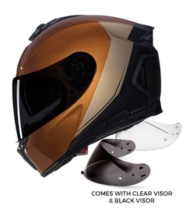 Nolan N80-8 Vern Speciale 341 Sand Black Gold Gloss Full Face Motorcycle Helmet