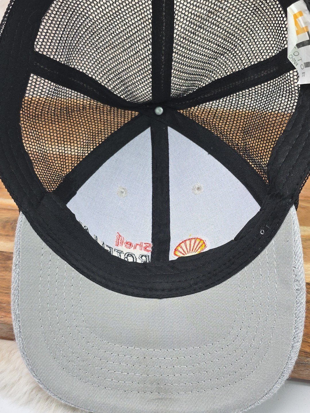 Shell Rotella Adjustable Hat New Embroidered Gray… - image 9