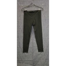 Black Basic Leggings M Stretch Cotton Blend Comfortable Athleisure Everyday Wear