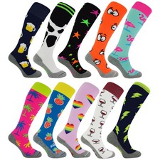 Mens Long Hockey Socks by Hingly - Novelty Patterned Knee High Sport Socks