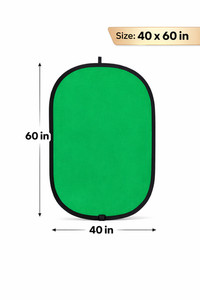 40x60 in Double Sided Green & Blue Screen Pop-Up Backdrop Panel