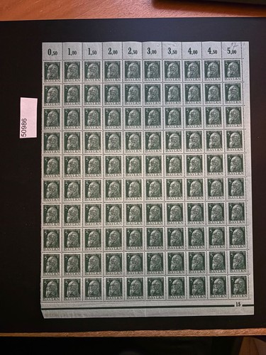 Bayern Service 7 Original Sheets With All Types Of Drilling (50986)