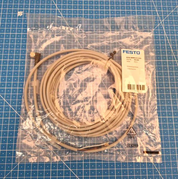 Festo NEBU-M8W4-K-5-LE4 541345 Verbindungsleitung Neu+Ovp, 4052568050368-image