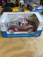 SPEC CAST LIBERTY CLASSICS AMOCO SANTA's 1937 CHEVROLET CONVERTIBLE DIE CAST NEW