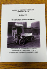 History of the Front Discharge Ready Mix Truck - "The Greatest Advance in Mixers