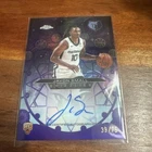 Javon Small 2026 Topps Chrome Update Chromographs Purple /75 On Card Auto RC