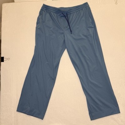Lululemon Luxtreme Mid-Rise Straight-Leg Trouser Pants XL Teal Green LW5GABS EUC