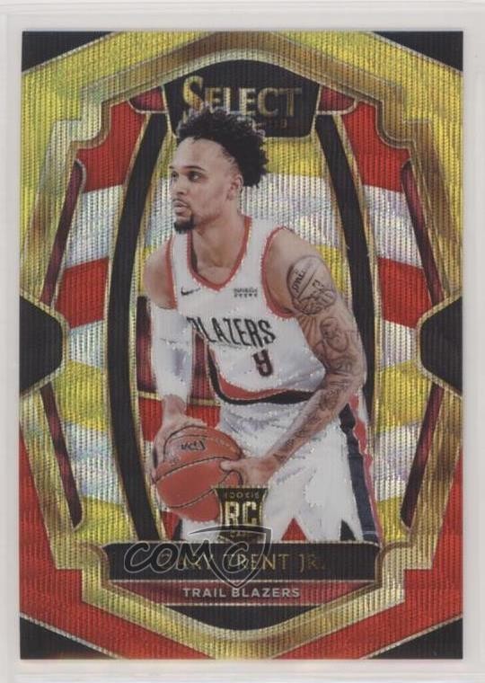 2018-19 Panini Select Premier Level Tri-Color Prizm Gary Trent Jr #163 02ez