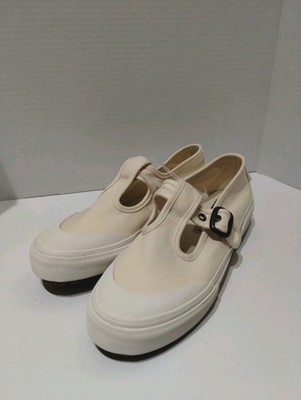 Vans Style 93 Mary Jane Cream Canvas Sneakers Women s Sz 8 Y2K Skate Ballet Shoe