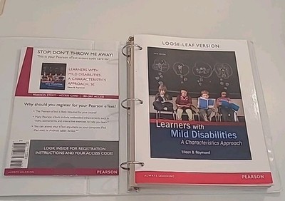 LEARNERS WITH MILD DISABILITIES  - Loose Leaf By Eileen B. Raymond - GOOD