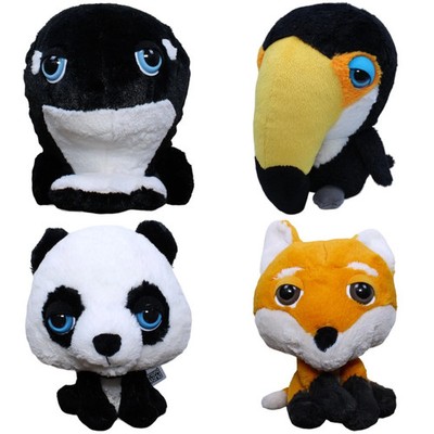TCC Global Big Headz, Ozean & Exoten Kuscheltier 20-22cm Gebraucht Wal Vogel Pan
