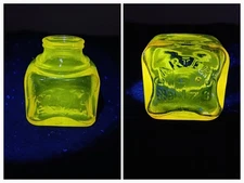 Antique Carter's Ink Bottle #179 Light Amethyst Manganese Glass Glows