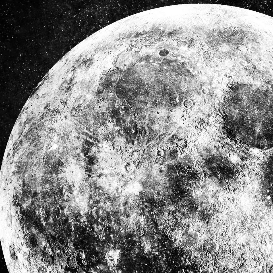 MOON Art Print Astronomy Poster Outer Space Decor Picture A4 A3 A2 A1 Large Big - Изображение 2 из 4