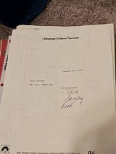 Rare Paramount Pictures Corporation Orginal Signatures From , Bob, Sandy Rick...