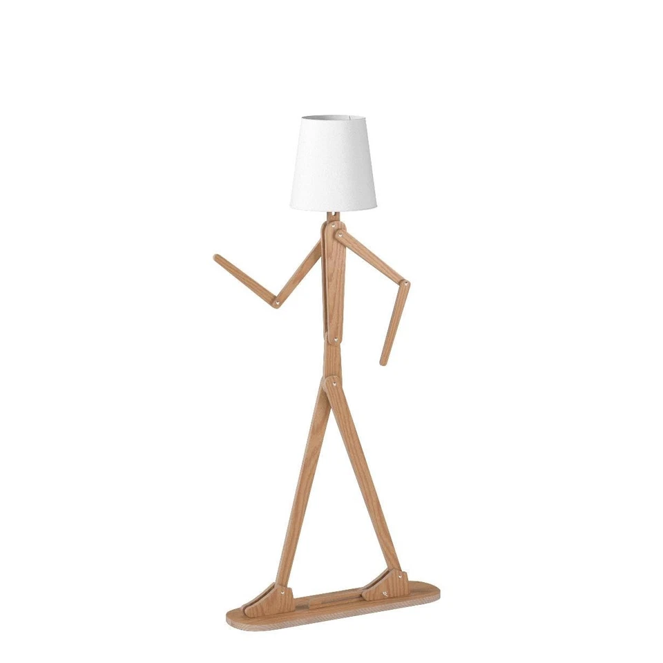 Genial Lámpara de Pie Alta para Sala Dormitorio Granja - Esquina Decorativa Re... Foto 4 de 4