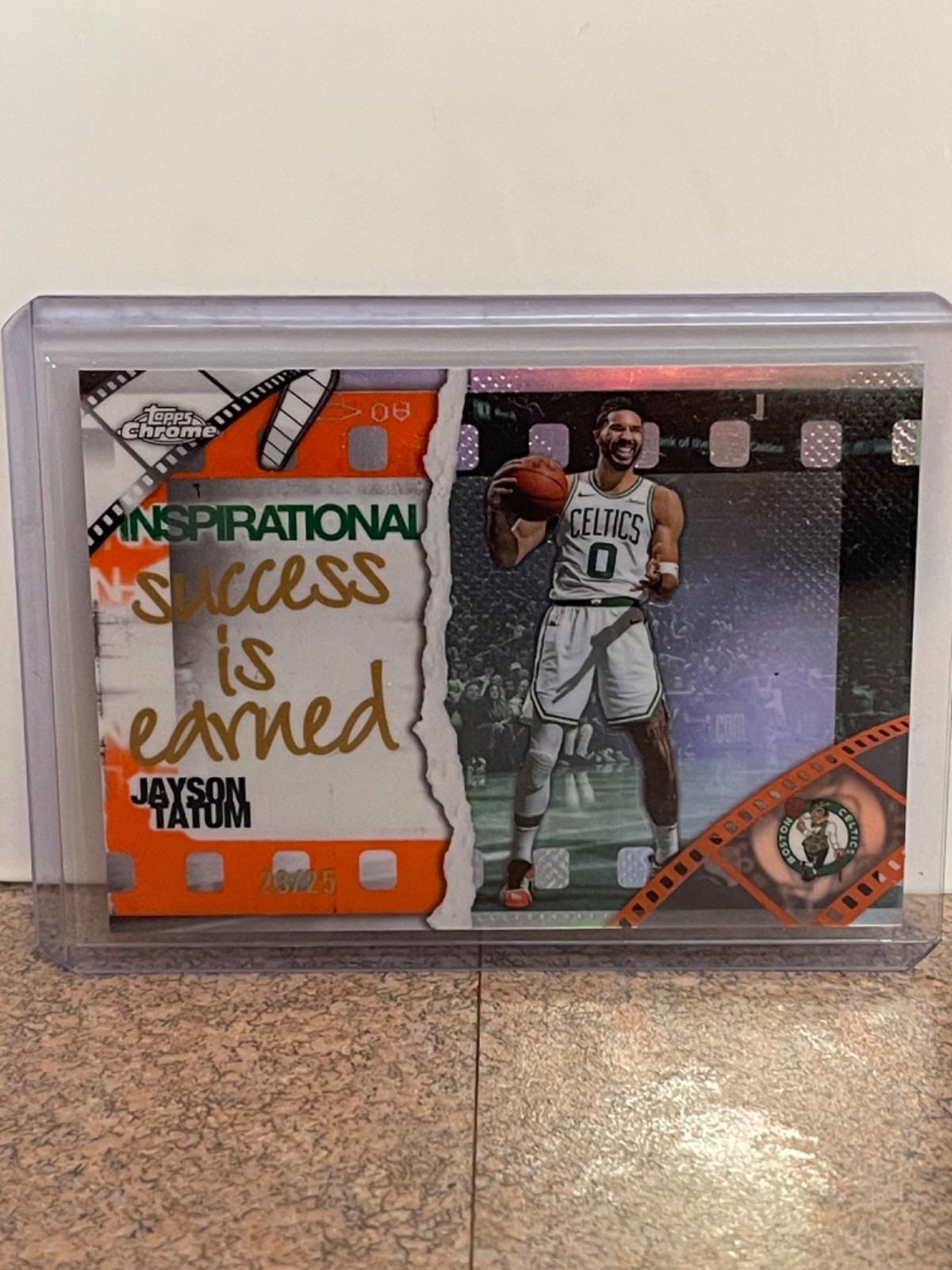 Jayson Tatum (Orange Refractor) #IP-9 2025 Topps Chrome Inspirational /25 BOSTON