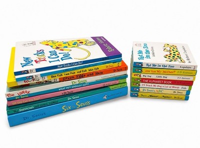 Dr Seuss Kids Book Bundle Classics ABC Lorax Green Eggs Ham Beginner PB HC