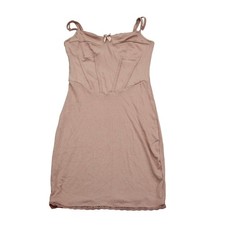 Shein Dress Womens XS Pink Lace Trim Sleeveless Mini Bodycon Casual Wear