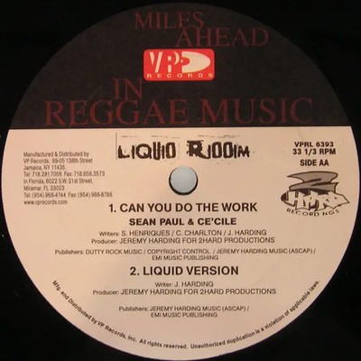 Elephant Man, Sean Paul a. o. Liquid Riddim Greensleeves Vinyl LP