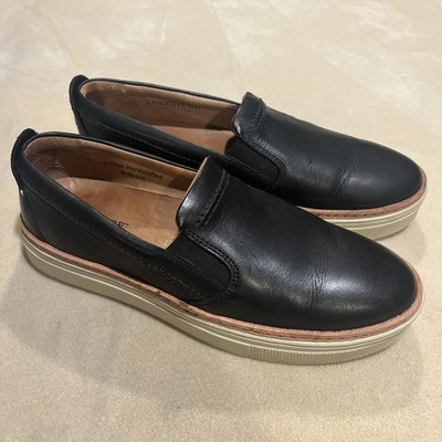 Lucchese Bootmaker Black Leather After the Ride Slip On Loafer Men's Size 8M