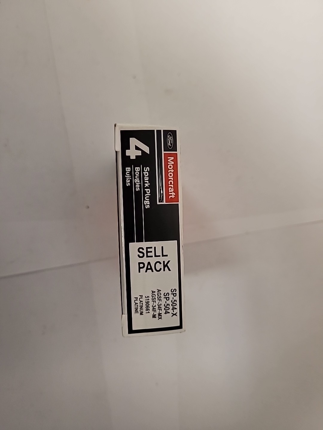 Ford OEM Motorcraft SP-504 / SP-504-X AGSF-34F-M Spark Plugs 4 Pack