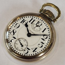 F76 23j UP DOWN WIND INDICATOR WALTHAM VANGUARD w/LOSSIER HAIRSPRING!