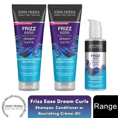 John Frieda Dream Curls Haarpflege-Sortiment Shampoo, Conditioner & Definierende Creme