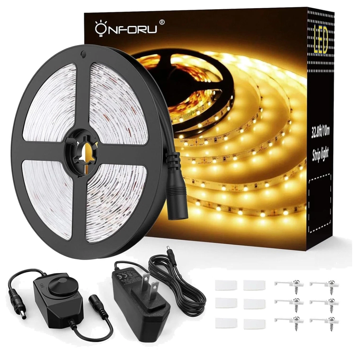 Dimmable 32.8ft LED Strip Lights Warm White