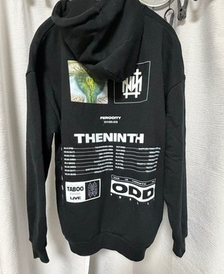 the GazettE × THRASHER 2019 Hoodie Black BLACKMORAL THE NINTH Used