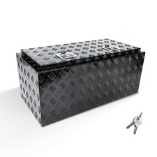 36Inch Heavy Duty Aluminum Tool Box,Waterproof Trailer Storage Box
