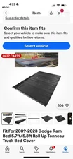 Fit For 2009-2023 Dodge Ram Bed 5.7ft/5.8ft Roll Up Tonneau Truck Bed Cover