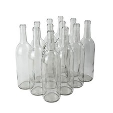 FastRack 24-750ml W5 Clear Bordeaux Wine Bottles - 2 Cases 48 Bottles
