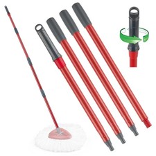 Spin Mop Handle Replacement Compatible with O Cedar 1pcs Handle, Red