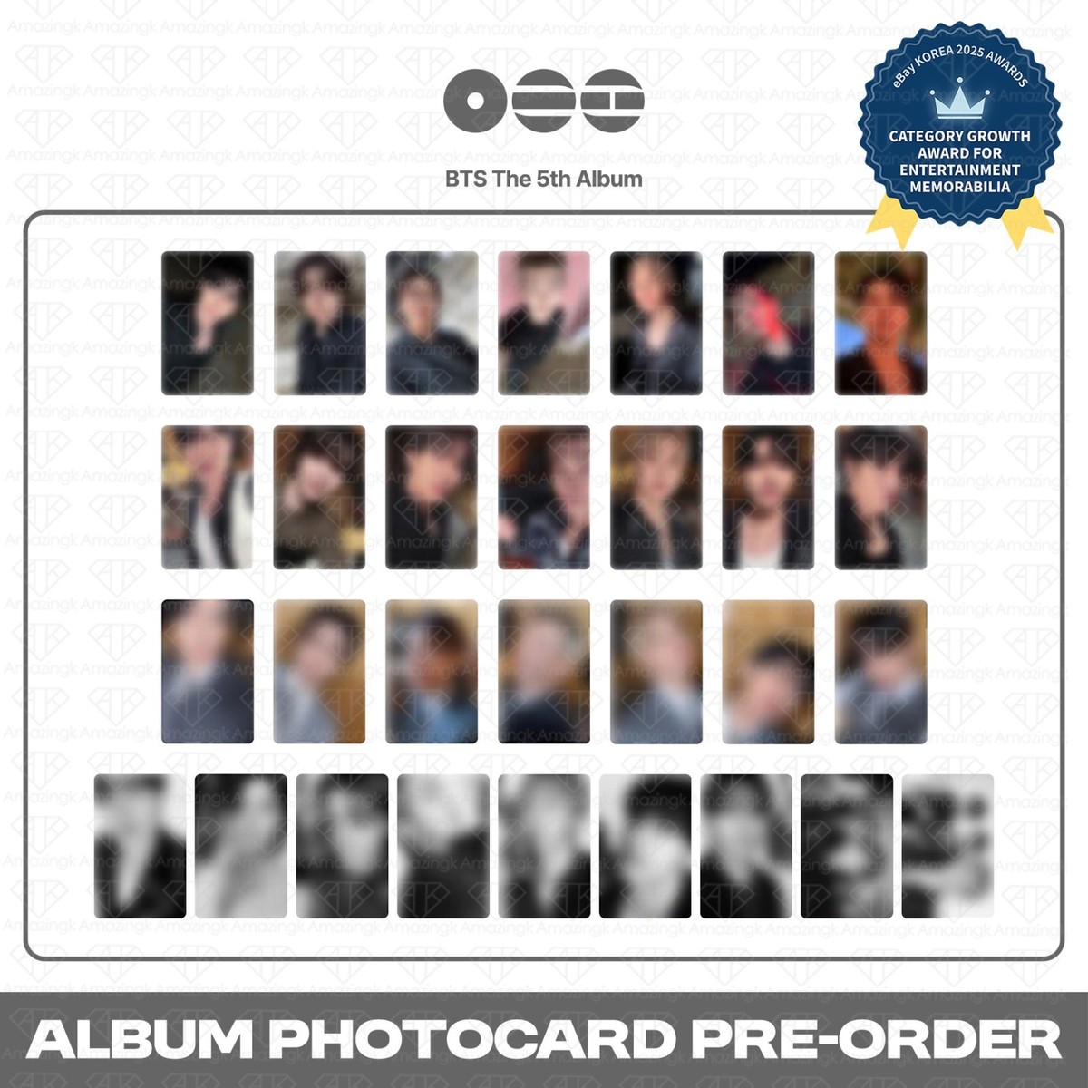BTS バンタン ARIRAIG ポップアップ トレカ PreSale] BTS 5th Album ARIRANG Photocard KPOP K-POP V JUNGKOOK