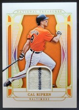 2025 Panini National Treasures Cal Ripken Material Holo Gold /10 MEM Orioles AP6