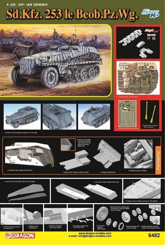 ✅ Dragon 6482 Sd.Kfz.253 le Beob.Pz.Wg.  - Immagine 2 di 2