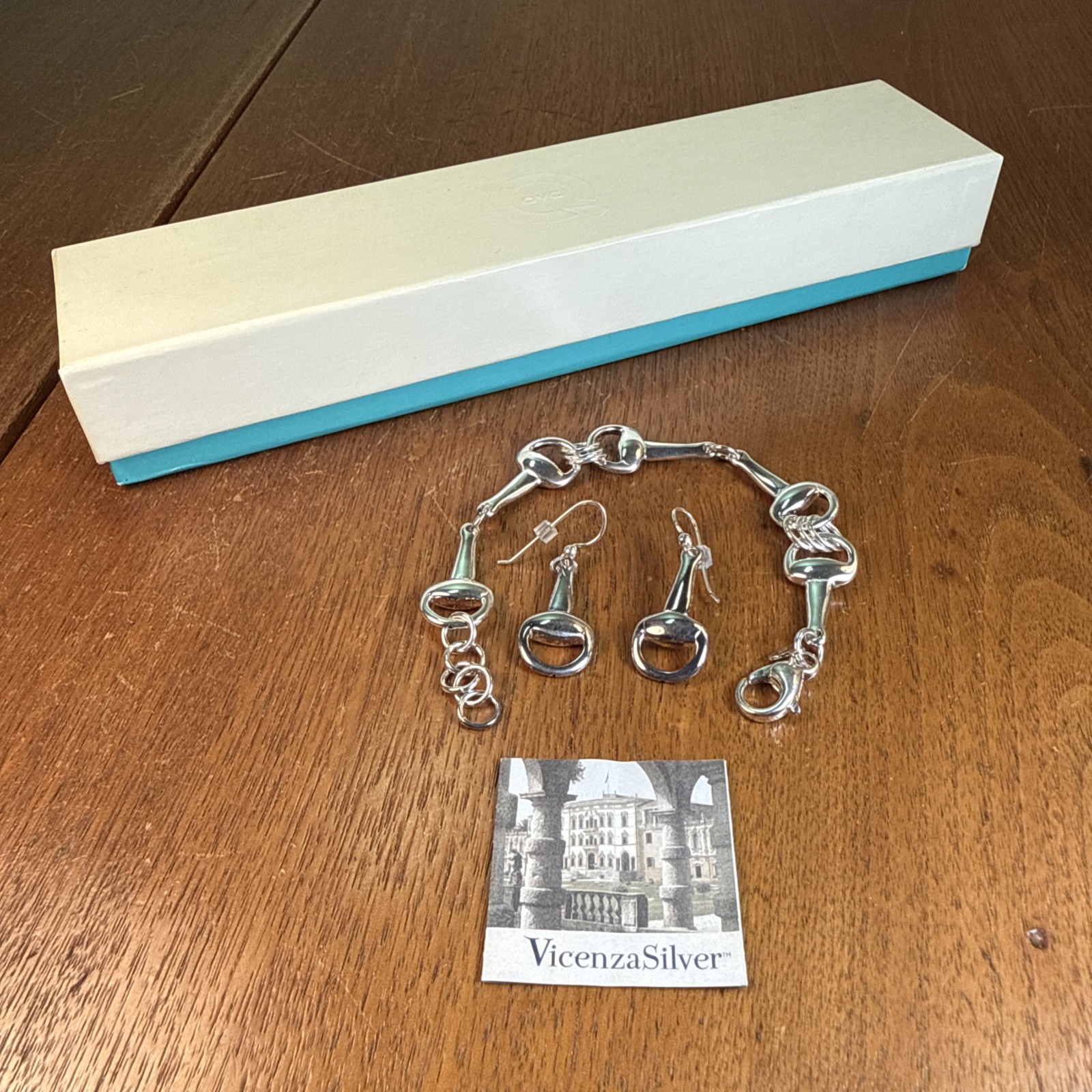 Sterling Silver Italy Snaffle Bit Style Bracelet … - image 1