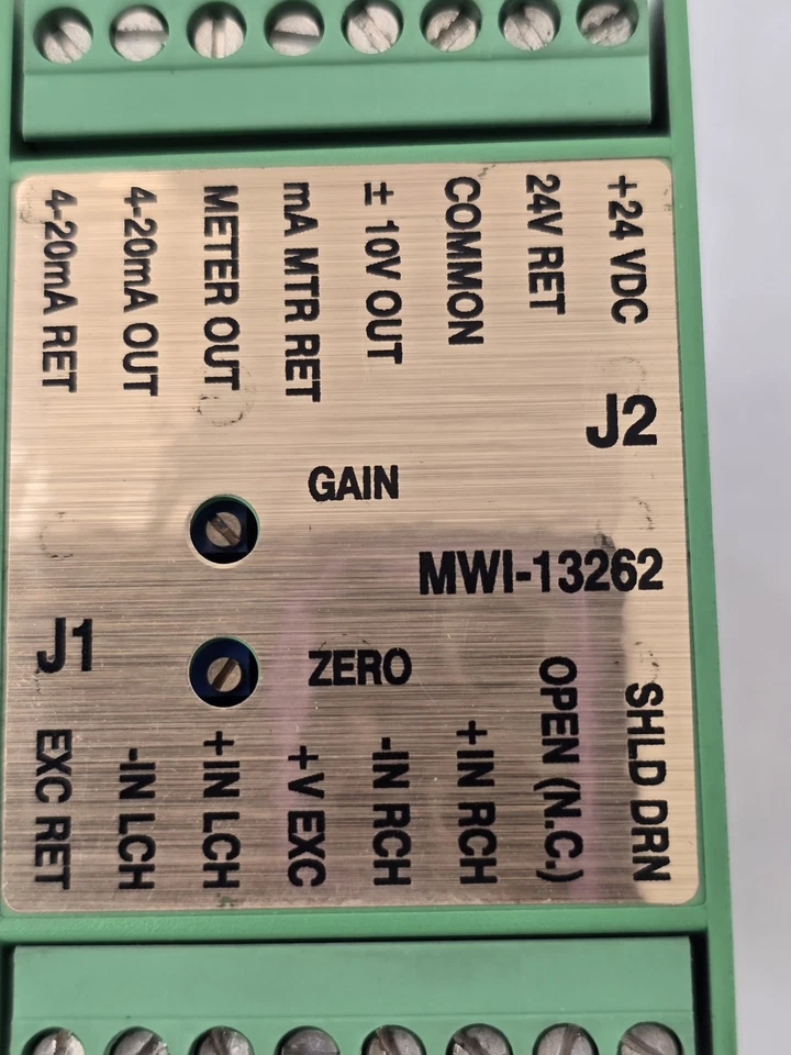 Cleveland-Kidder MW1-13262 Ultra Line Load Cell Amplifier 24VDC 0.16A - Image 3 of 4