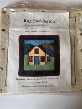 Molly Made Fibre Art Studios Rug Hooking Kit Aunt Nellie’s House 10”x10"